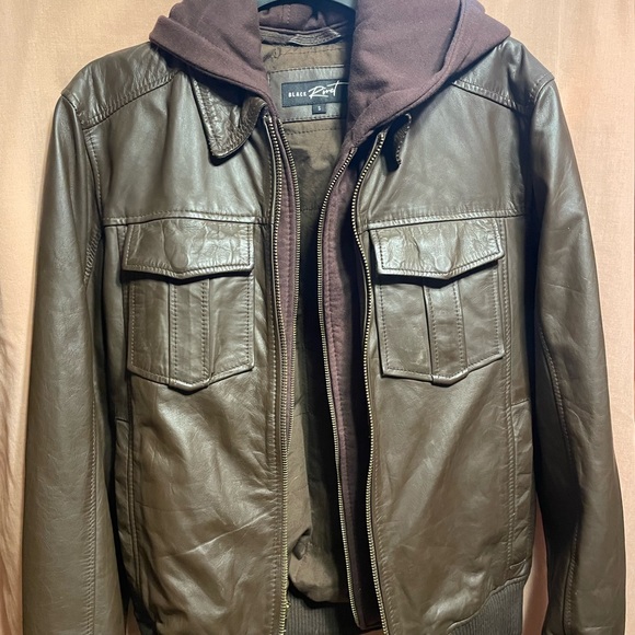 Black Rivet Other - Leather coat new with tags